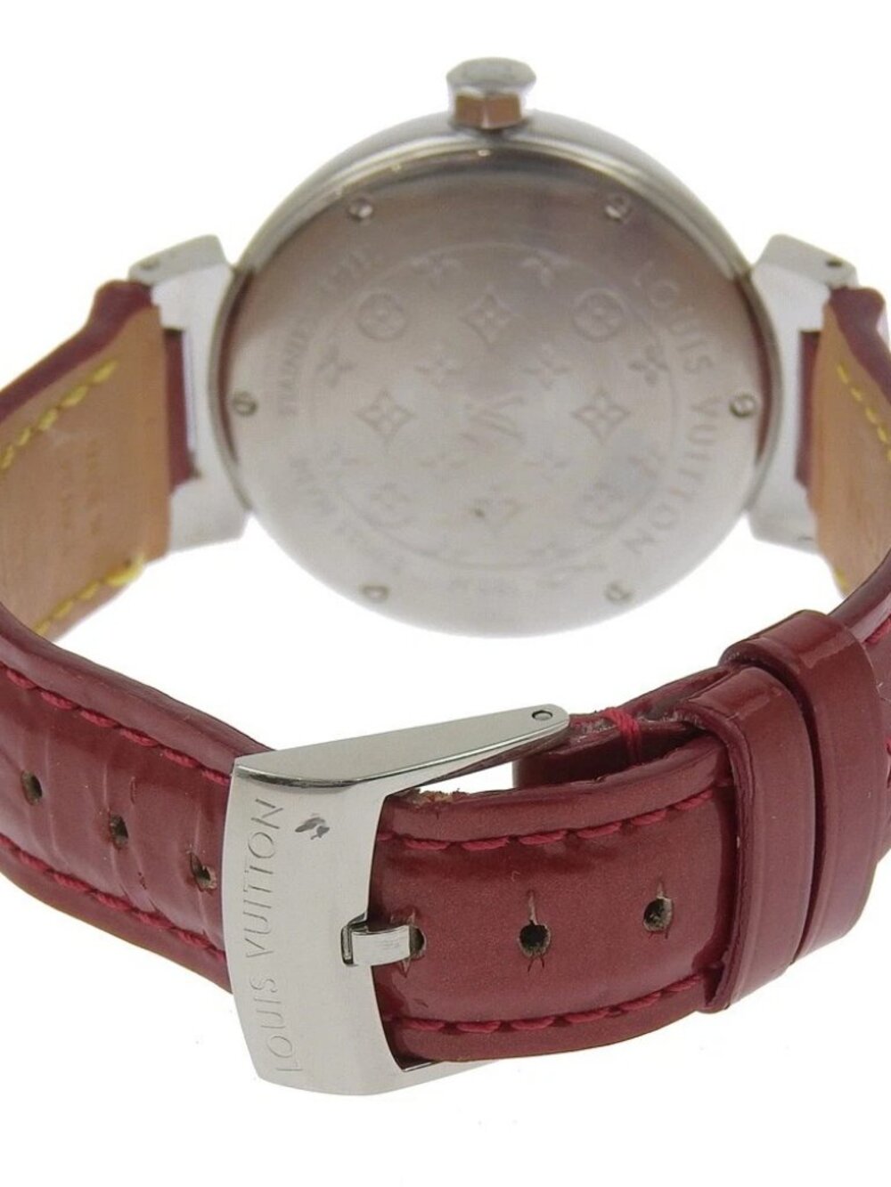 LOUIS VUITTON Tambour Hologram Watches Q1313 Date SilverDial Stainless Ste... - Picture 4 of 15